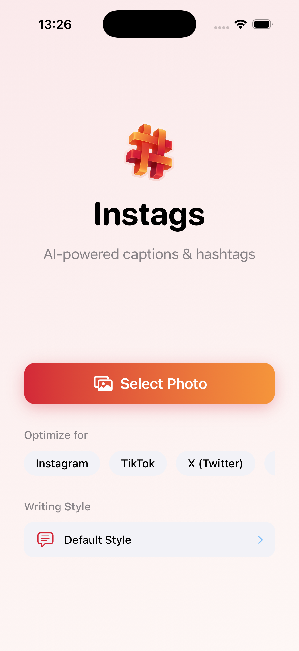 Instags App Screenshot